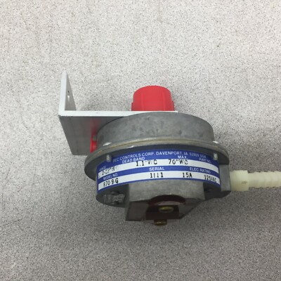 NEW NO BOX BEC CONTROLS 125VAC 15AMP 2-22WC PRESSURE CONTROL SWITCH R70 ...