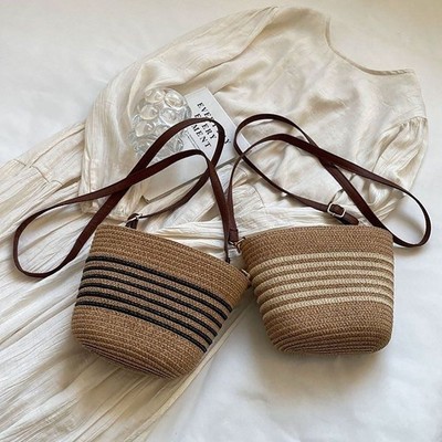 Gewebt Frauen-Totes-Tasche Große Kapazität Urlaub Strand tasche  Mädchen