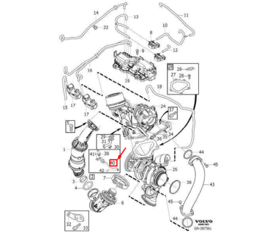 Accoudoir Volvo V40 Hatchback – Diesel 84kw – 2015 – Réf 31448087 / 31403336