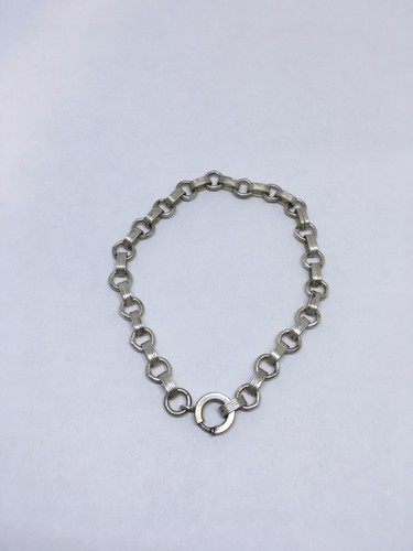 Sterling Silver 7” Unique Chain Bracelet 7.3 Grams (1-25) - Picture 1 of 2