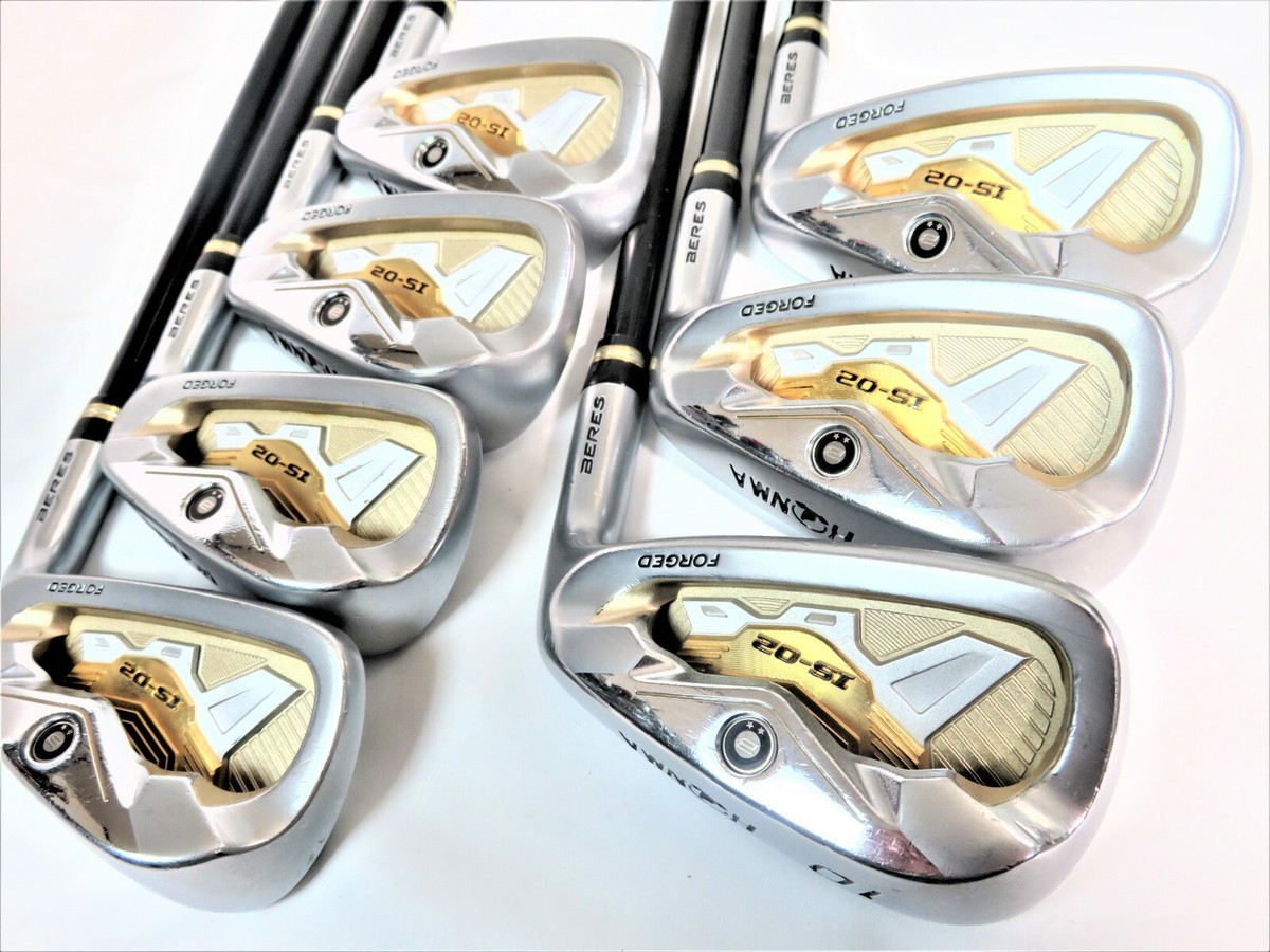 2STAR Gold HONMA BERES IS-02 6-AW 7PC R-FLEX IRONS SET GOLF