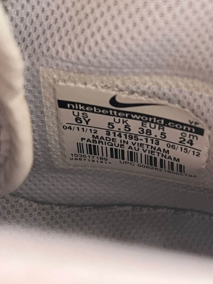 Scarpe Nike Air Force 1 Alta bianche 38,5 - Immagine 4 di 4