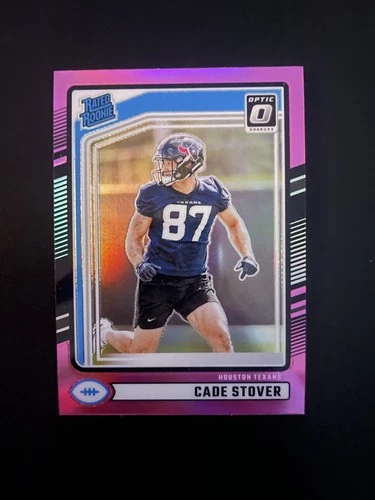 2024 Panini Donruss - Rated Rookie Cade Stover #304 Optic Preview Pink Prizm...