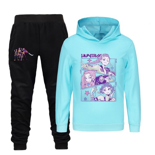 Kpop Witch Hunt Girls Hoodie Set Cotton Long Sleeve Long Pants Two Piece Set - Picture 5 of 26