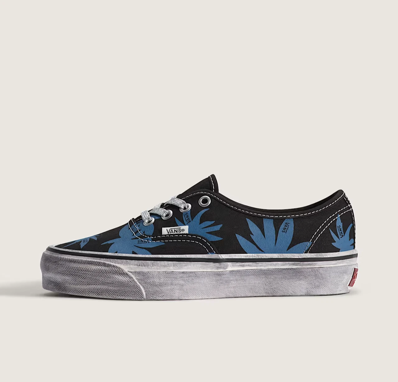 Vans Premium Authentic Unisex Shoes in Black and Blue All Sizes