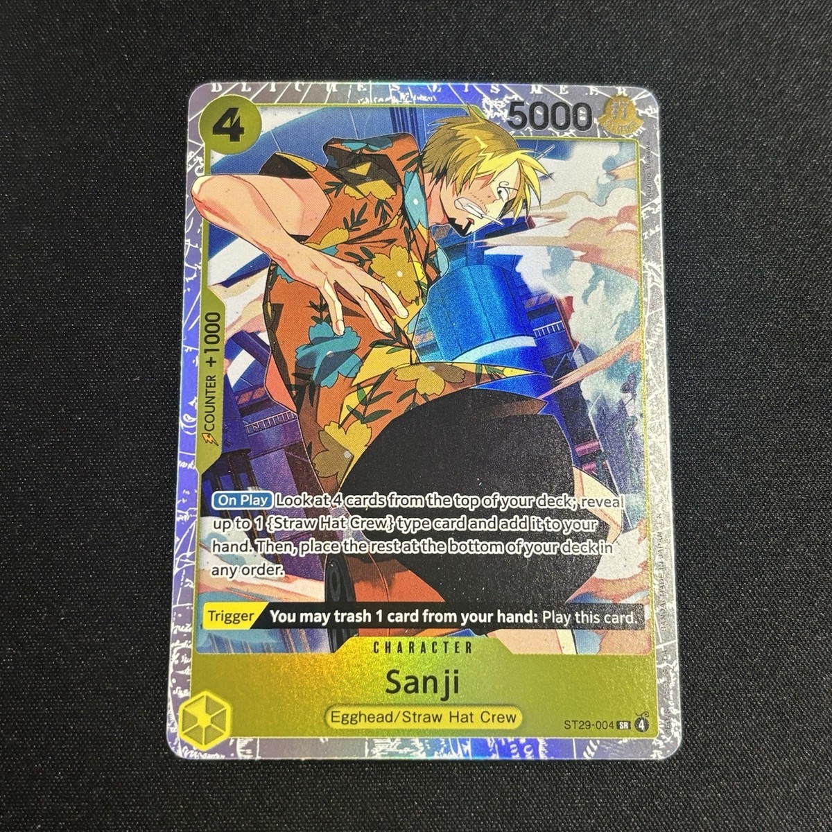 Sanji ST29-004 - One Piece TCG Starter Deck 29: Egghead NM SR