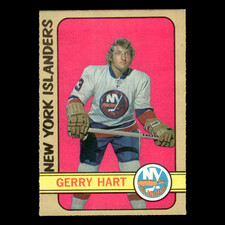 Gerry Hart Rookie #139 1972 O-Pee-Chee New York Islanders Hockey Card NHL EX. rookie card picture