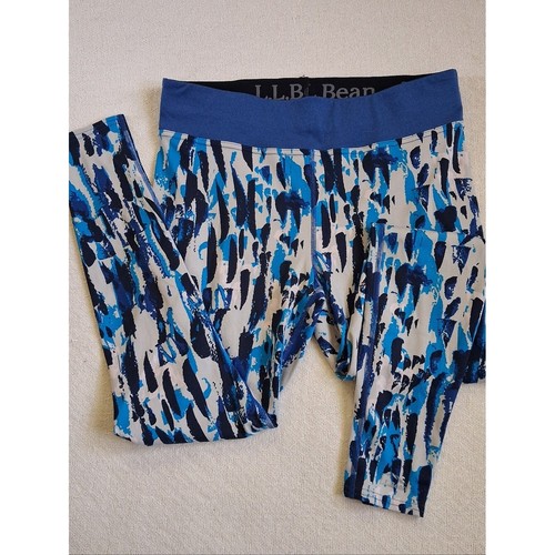 ll bean print pant legging large layering outdoors brushstroke yoga art
