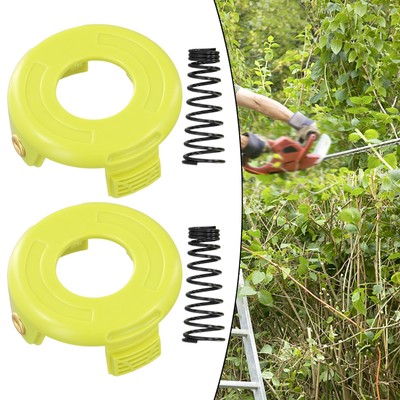 Spulenabdeckung Feder für RAC118 2er Set Rasentrimmer Rasenmäher Kunststoff
