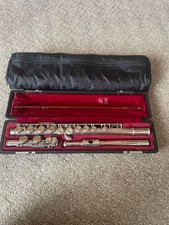 Yamaha YFL-221 Silver Flute Closed Hole With Case Japan Tested Working Japan