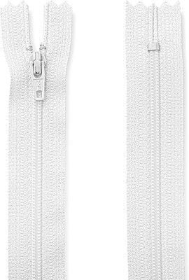 7 inch Nylon Coil Zipper 7  White Zippers for Sewing Zipper White Crafts
