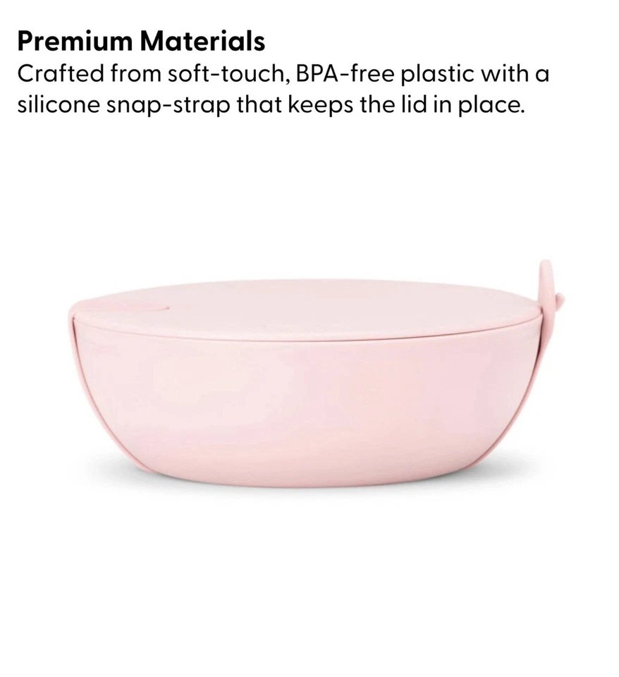 Contenedor de almuerzo W&P Porter Bowl gris con protector antideslizante exterior 1L Foto 3 de 4