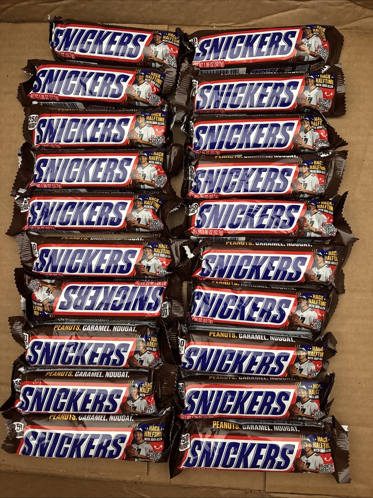 (18) Snickers Chocolate, Carmel & Peanut Candy , 1.86oz Per, BB 05/26