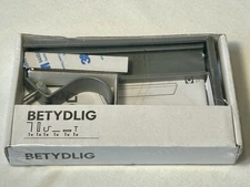 IKEA BETYDLIG Wall Ceiling Bracket Rod Holder~GRAY~102.198.90~New&Sealed In Box