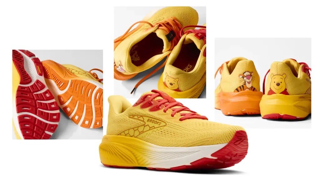 Brooks Ghost Disney Winnie the Pooh Tigger Lace-Up Mesh Cush