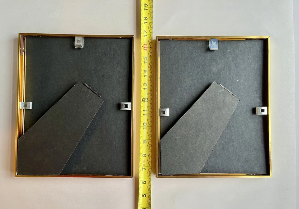 Vintage Brass Picture/Phote Frames w/Fine Art Prints - Set of 2; 8 X 10” - Image 4 of 4