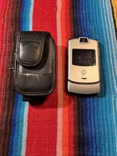 Motorola RZR Y2K Flip Cell Phone - Untested -AS IS FOR PARTS ONLY 2000s