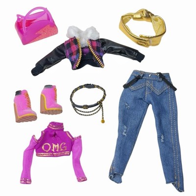 Lol Omg Camp Cutie Stylez Kitty K Doll Outfit Clothes Shoes Jacket Top Pink Lot