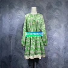 2025-2026 Women's 2025 New Bow Tie Printed Long Sleeve Dress