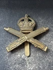 Machine Gun Corps, Genuine WW1 British Army Military Cap Badge.