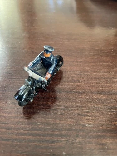 Dinky Toys Diecast Police Motorcyclist #37b 1940 50s Vintage England Miniature