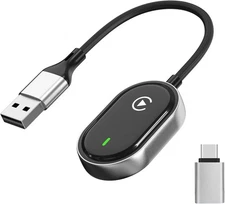 Wireless CarPlay Adapter for iPhone, Upgrade Wired to Wireless CarPlay Dongle