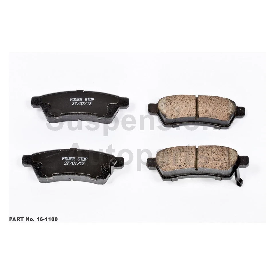 Pastillas de freno rotores delanteros traseros para Nissan Frontier 4,0 L 2015 2014 2013 2012 2011 Foto 3 de 4
