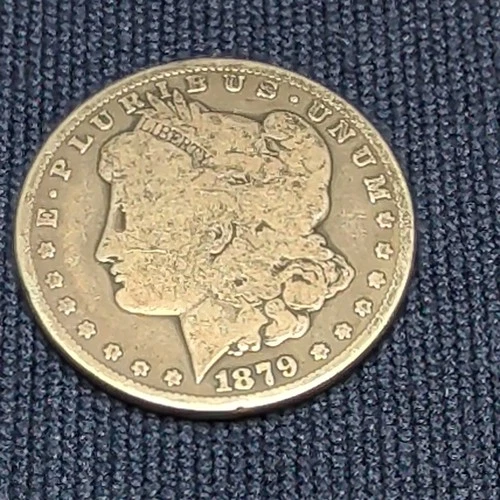 1879 S Morgan Silver Dollar, 90% Silver, Good, San Francisco Mint #557
