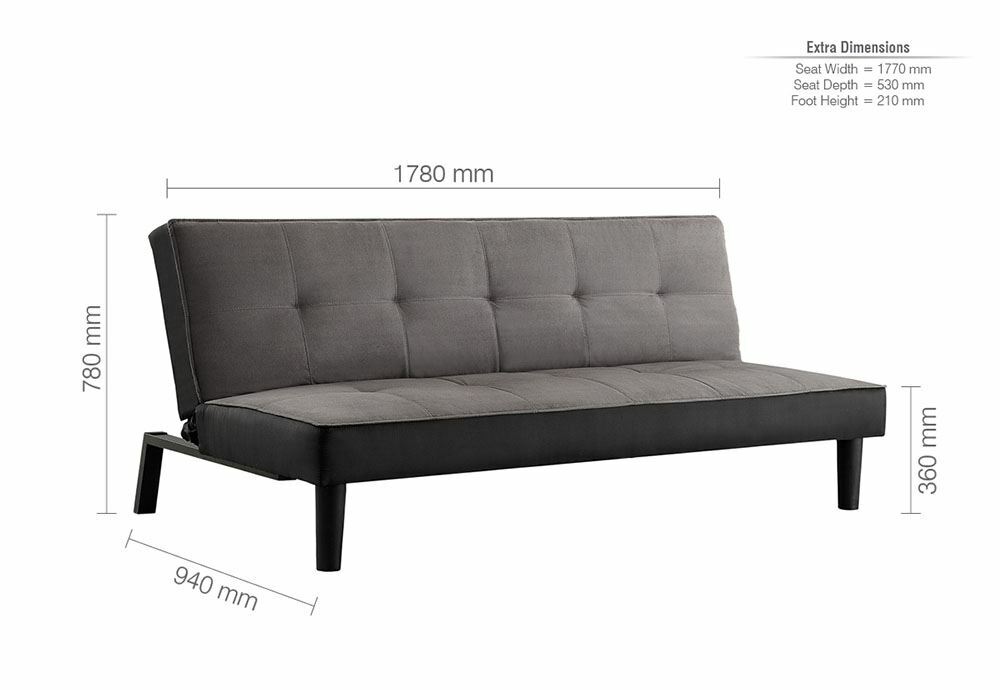 Birlea Aurora Grey Velvet Upholstered Fabric Sofa Bed eBay