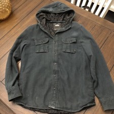 VANS Jacket Hoodie Zip/Button Up Black Medium