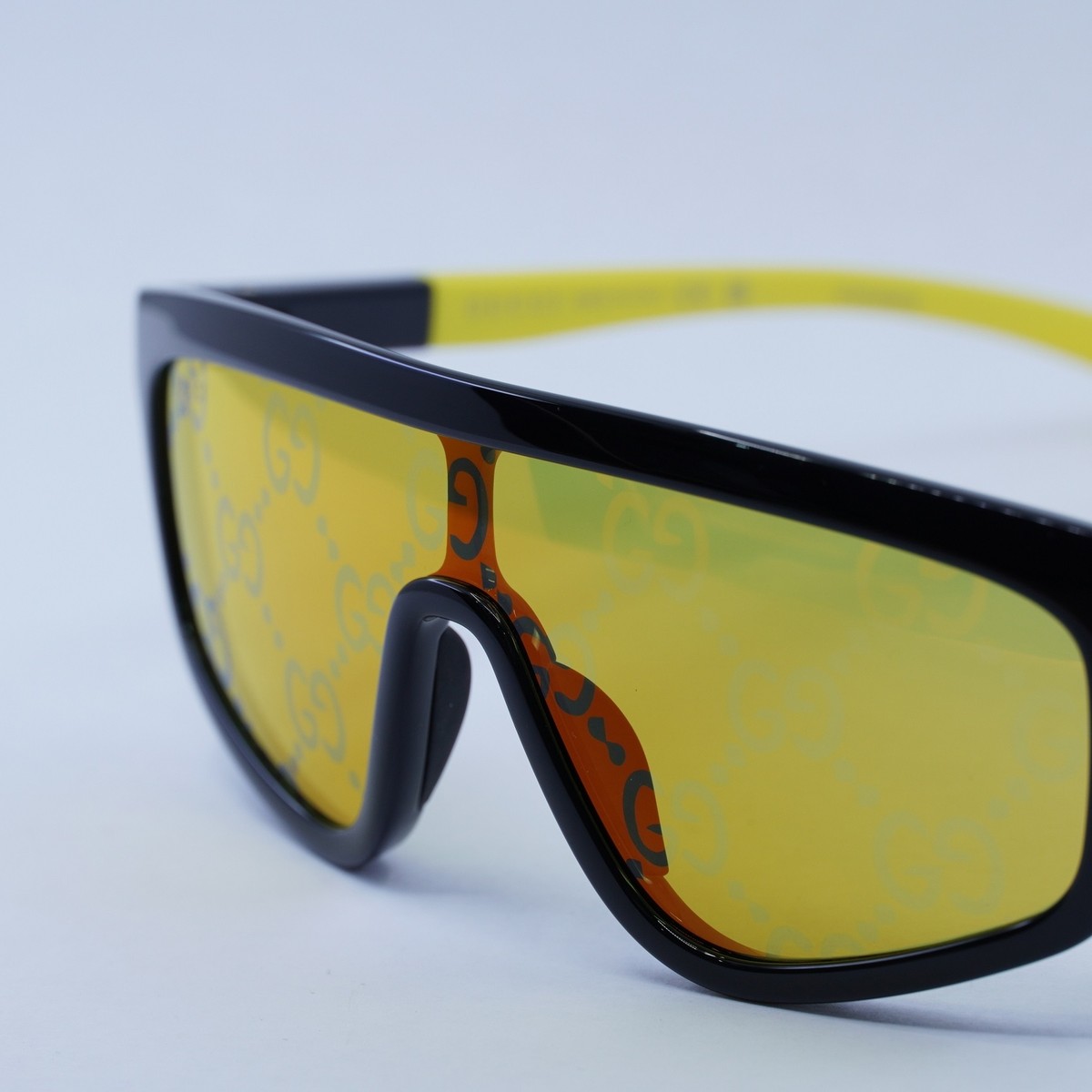 New GUCCI GG1736S 004 Black/Yellow/Yellow with GG Pattern  display picture 1