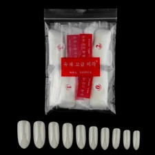 500pcs Acrylic False Nail Tips Full Cover Oval Round Fake Nail Art Manicure DIY
