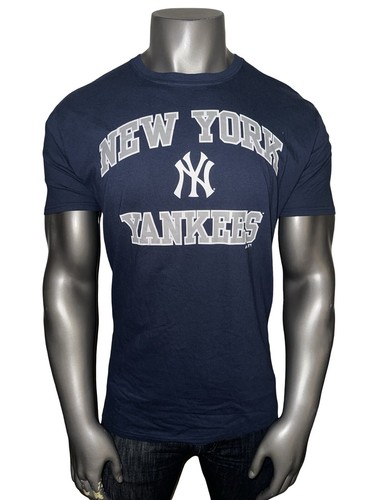 NWT! Majestic New York Yankees Baseball MLB Navy Blue Logo Men’s XL T-Shirt
