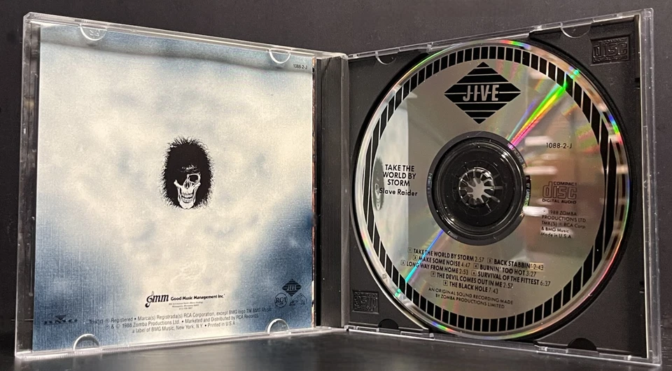 Slave Raider - Take The World By Storm 1988 Jive CD Rock - Sounds Great! Foto 3 de 4