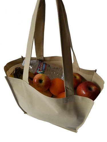 3 CONFEZIONI Sacchetti Riciclati Riutilizzabili Eco Friendly Shopping Tote Bags 13x15x6 Gusset - Foto 2 di 29