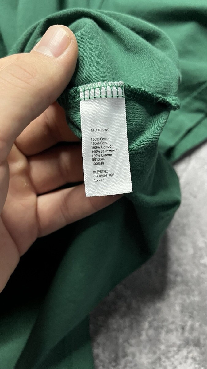 Apple Shirt Employee Green Men's M | eBay