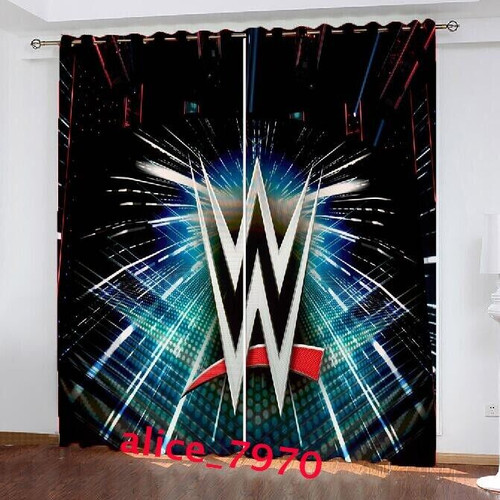 Jungen WWE Wrestling Legends Verdunkelung Fenstervorhänge Thermo Ring oben Ösen Geschenk - Bild 1 von 13