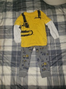 baby boy construction outfit