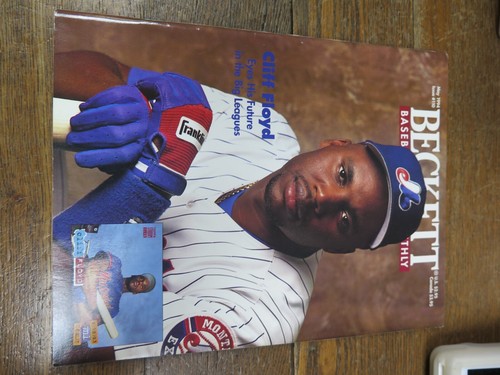 1994 MAGAZINE - Beckett Baseball Monthly Price Guide May 1994 Cliff Floyd - Picture 2 of 8