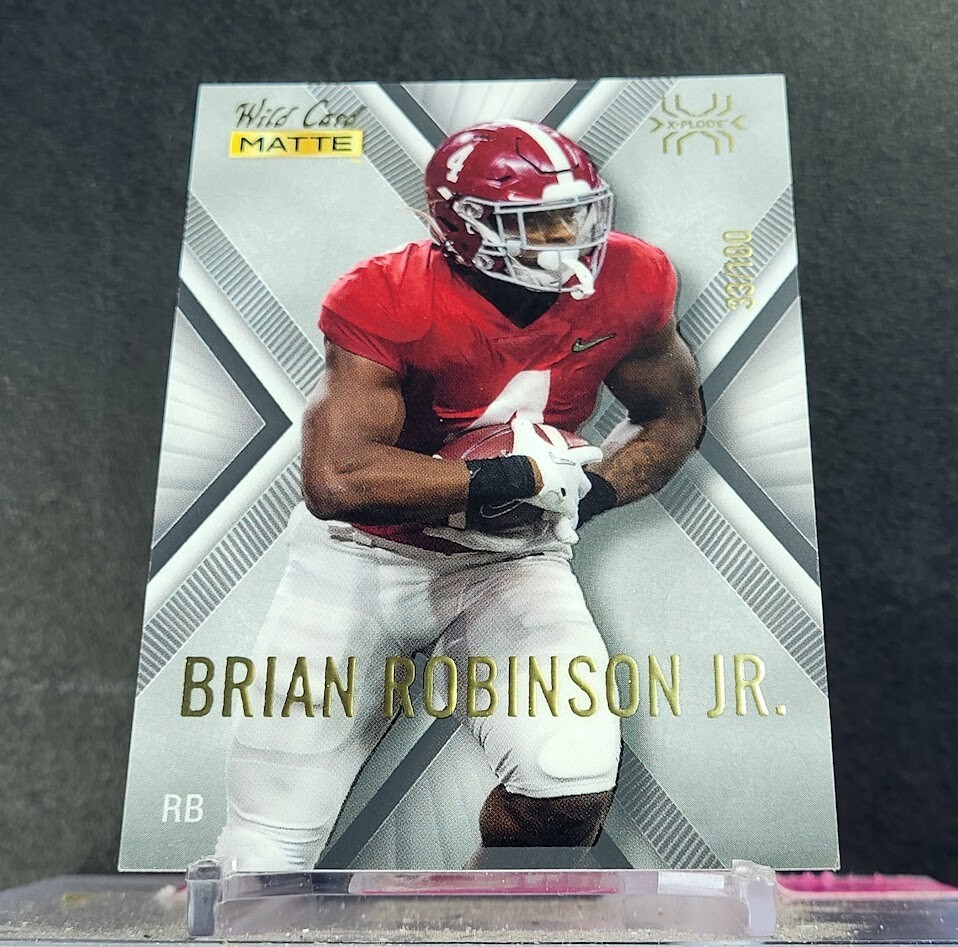 2022 Wild Card Football Matte Stripe Brian Robinson Jr. /100 #MB-8 Alabama