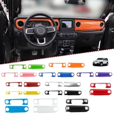 Center Console Dashboard Bezel Cover For Jeep Wrangler JL JT 2018-23 Accessories