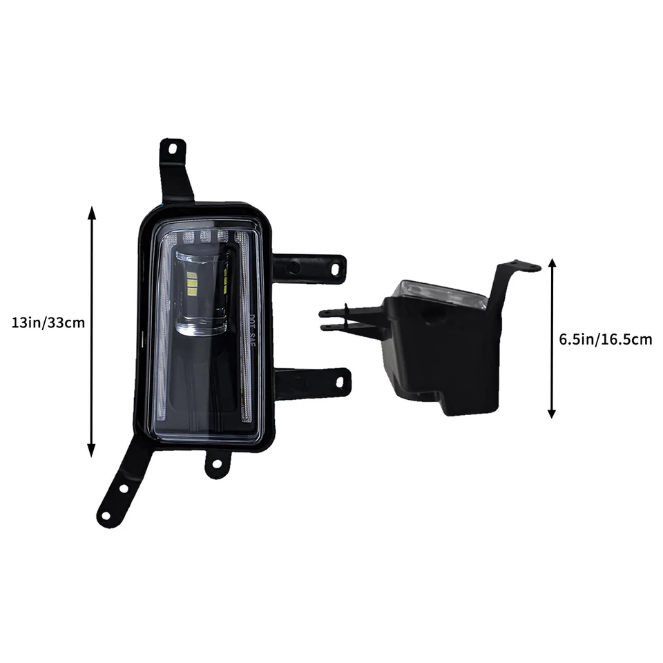 LED Fog Lights Lamps with DRL For 2015-2020 GMC Yukon XL Chevy Tahoe Suburban Foto 3 de 4