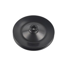 Black Power Steering Pump Pulley Keyway 1 Groove For Sbc Bbc Gm Chevy 350 454