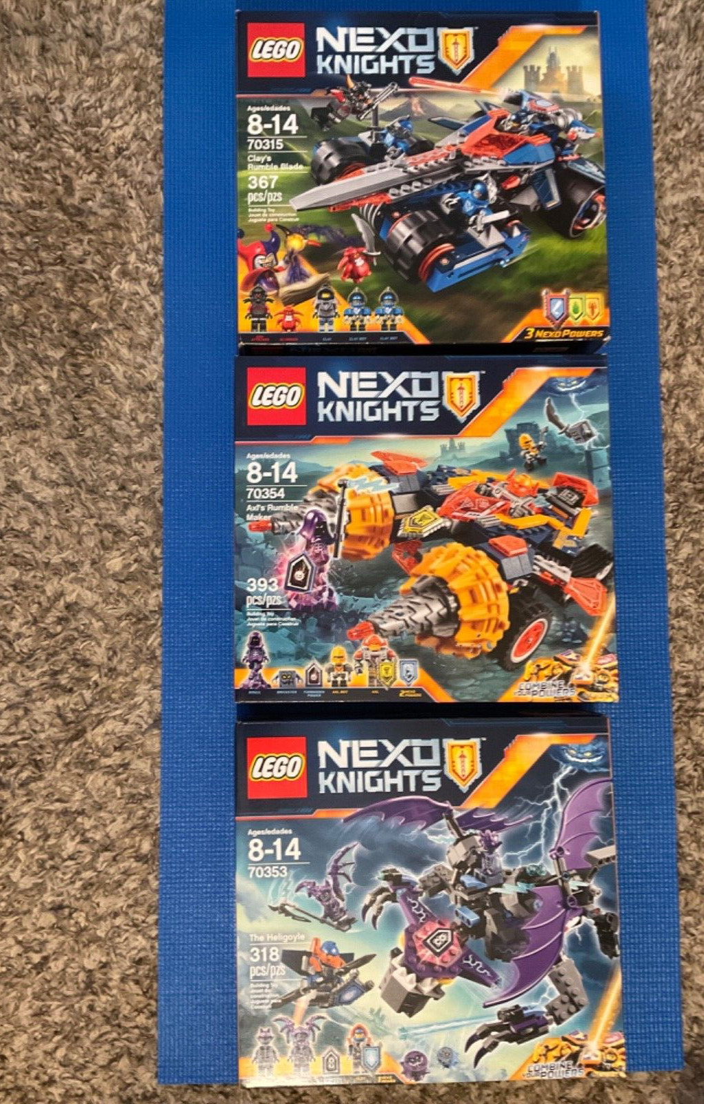 Lego 70315-Clays Rumble Blade/70354-Axl’s Rumble Maker/70353-The Heligoyle.