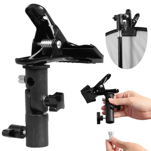Clamp Clip Holder Background Stand Useful for Flash LED Light Umbrella Bracket . - Picture 5 of 8