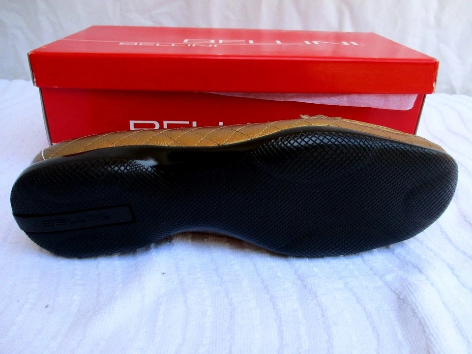 BELLINI..BRONZE..LEATHER..LOAFERS..FLATS..w GOLD TRIM..NWOB.7.5W. - Image 4 of 4