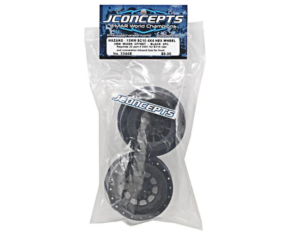 JConcepts Hazard SC10/SC10 4x4 +3mm breiterer off-set 12mm Felge JCO3344B  - Bild 2 von 2
