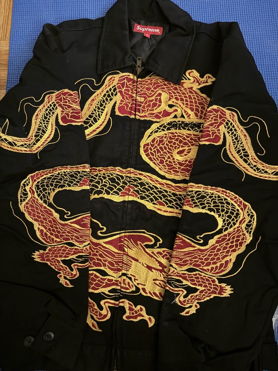 Supreme FW18 Dragon Work Jacket Black Small S | eBay Supreme FW18 Dragon Work Jacket Black Small S | eBay