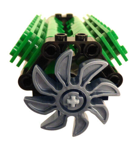 Lego V8 GRÜNER Motor (Technik, Kolben, Zylinder, Block, Motor, Auto, Welle, Kurbel, Lüfter) - Bild 2 von 3