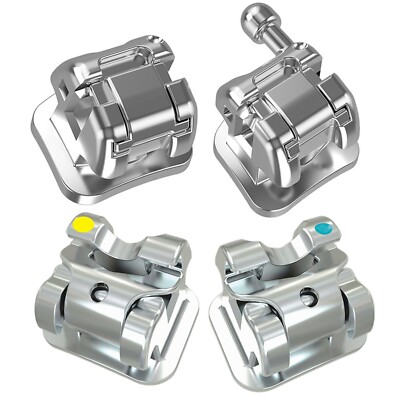 Dental Orthodontic Self Ligating Brackets Metal Braces Roth MBT 022 DAMON Q AO